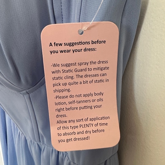 Alfred Sung Elegant Light Blue Maxi Dress NWT size 0 - Picture 7 of 9